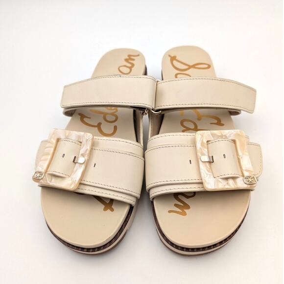 Sam Edelman Adrianna Two-Strap Sandals Women's Modern Ivory Size US6.5M EU36.5 - Picture 2 of 9